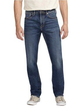 Silver Jeans NWT Men's Machray Athletic Fit Straight-Leg Jeans size 28x30